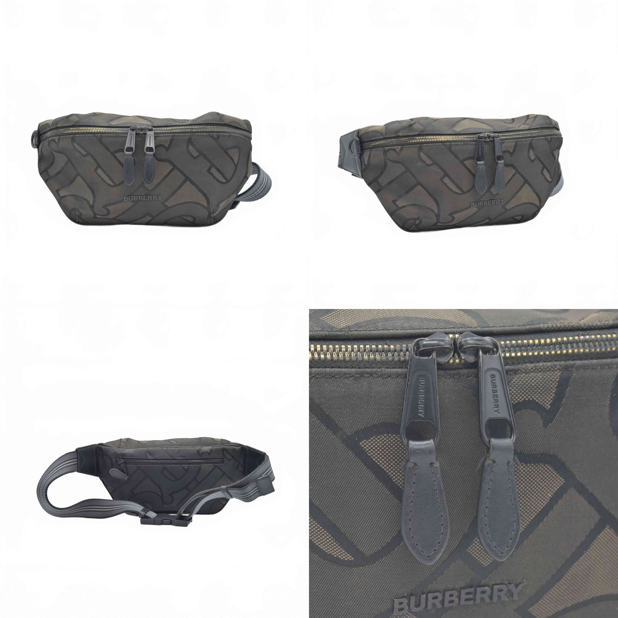 $875 Burberry Nylon TB Sonny Bum Bag