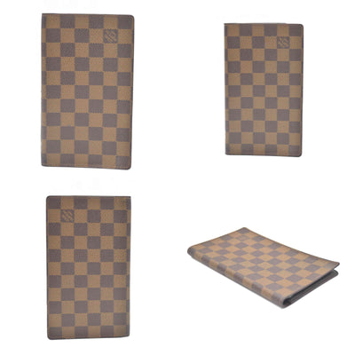 Louis Vuitton Damier Agenda De Poche Pocket Notebook Cover Brown MI1918