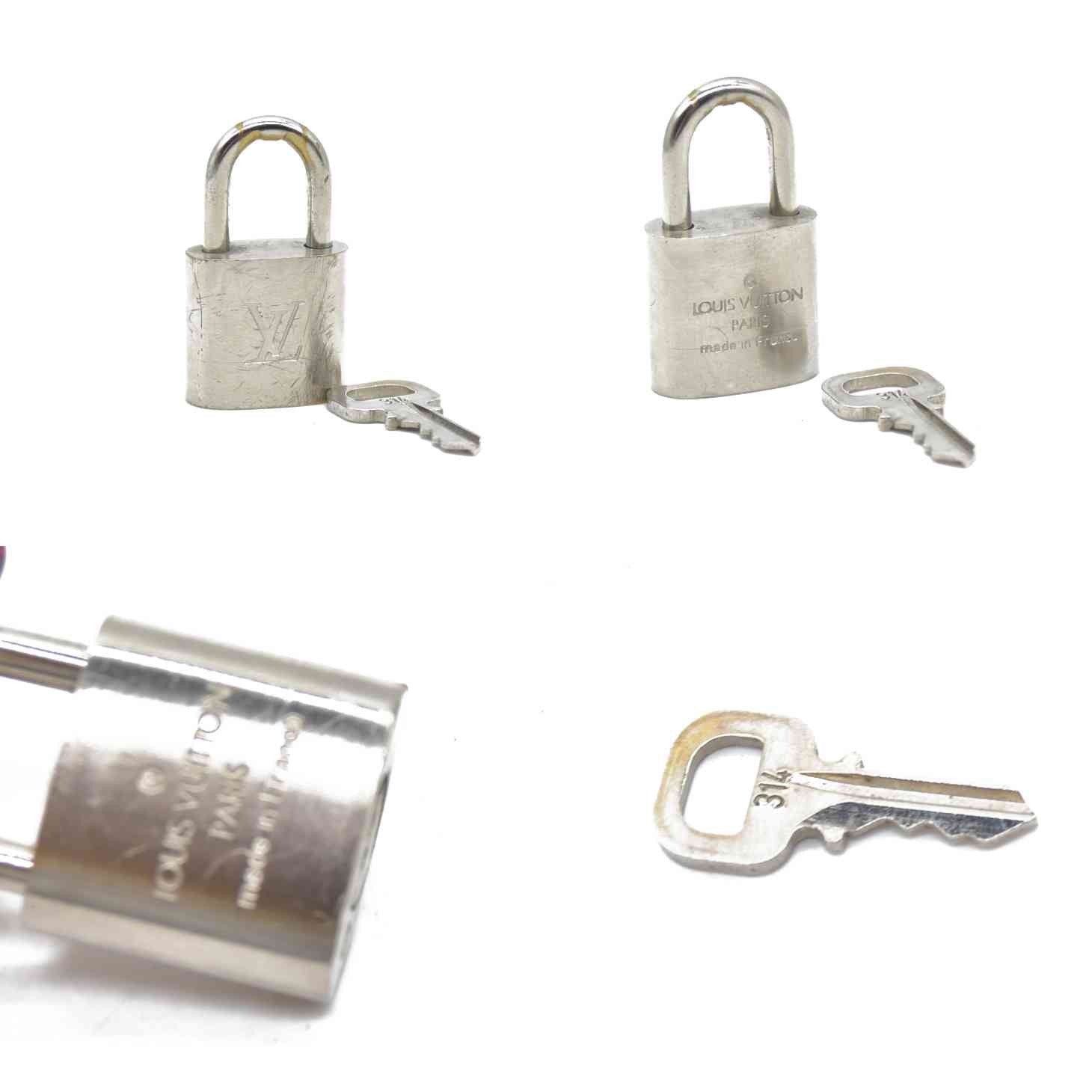 Louis Vuitton Padlock and Key 314 Silver CONSIGNMENT