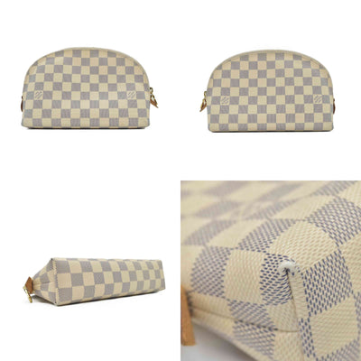$1010 Louis Vuitton Damier Azur Cosmetic Pouch GM