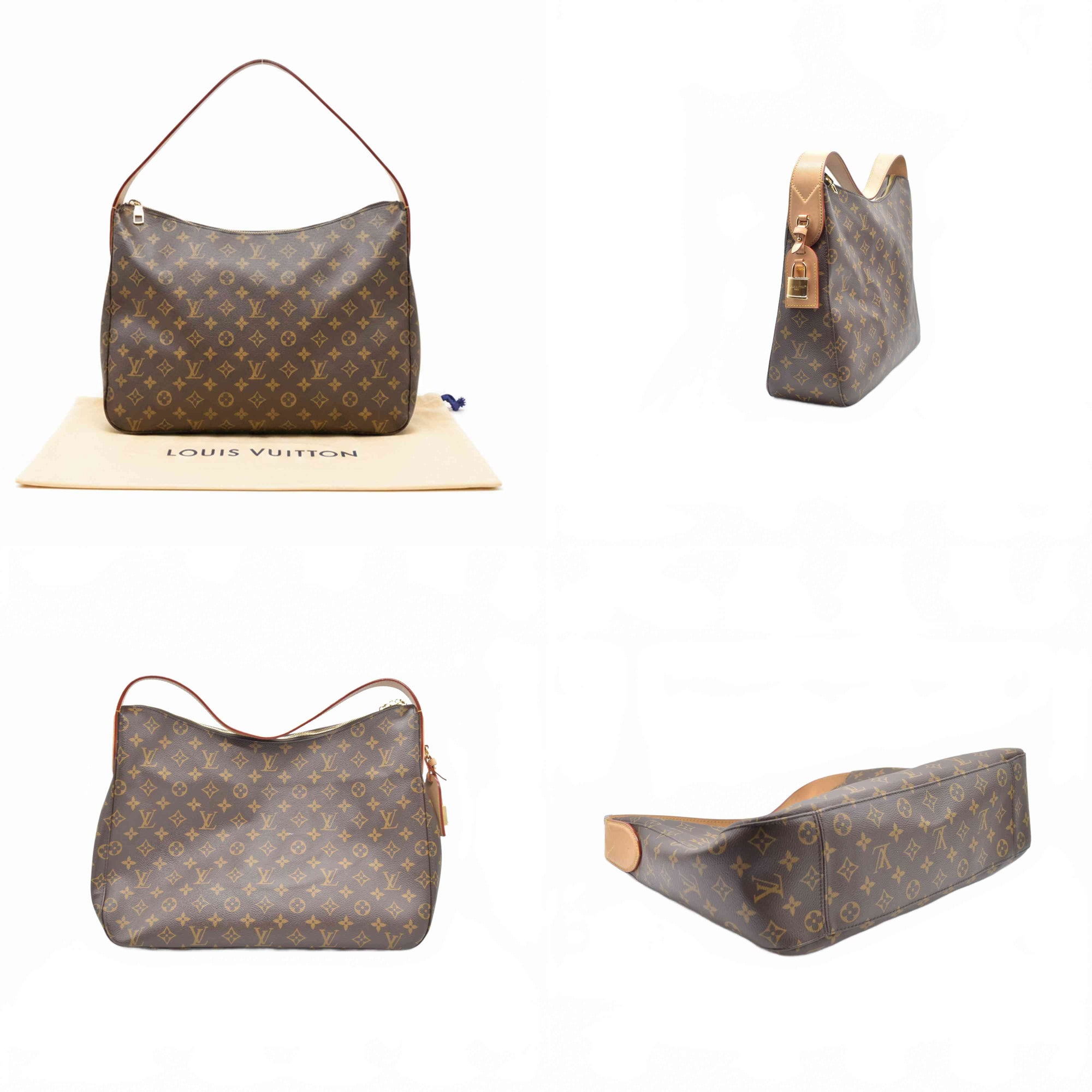 $2740 Louis Vuitton Monogram Slouchy MM 10019573