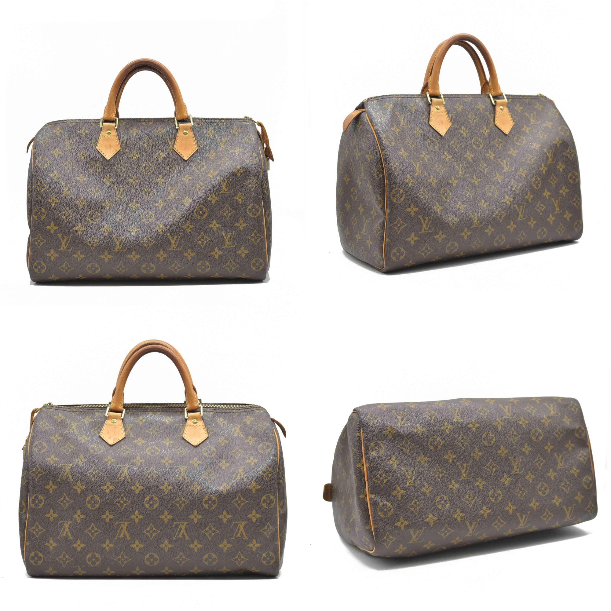 $1700 Louis Vuitton Monogram Speedy 35 SD3191 2011