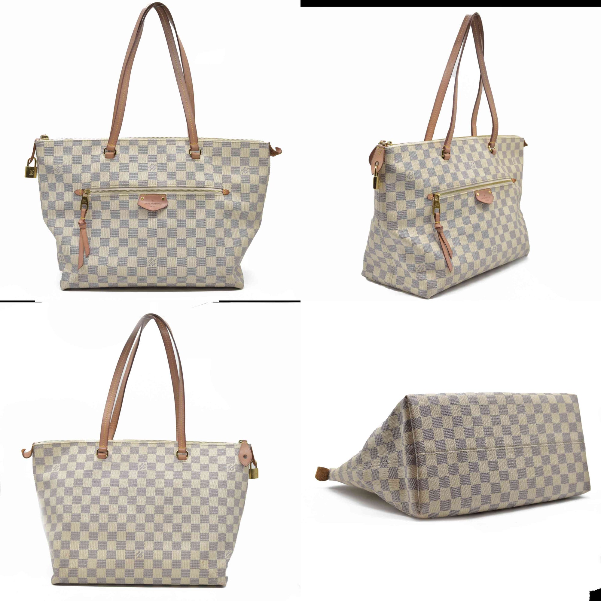 $1620 Louis Vuitton Damier Azur Iena MM FL4189 2019