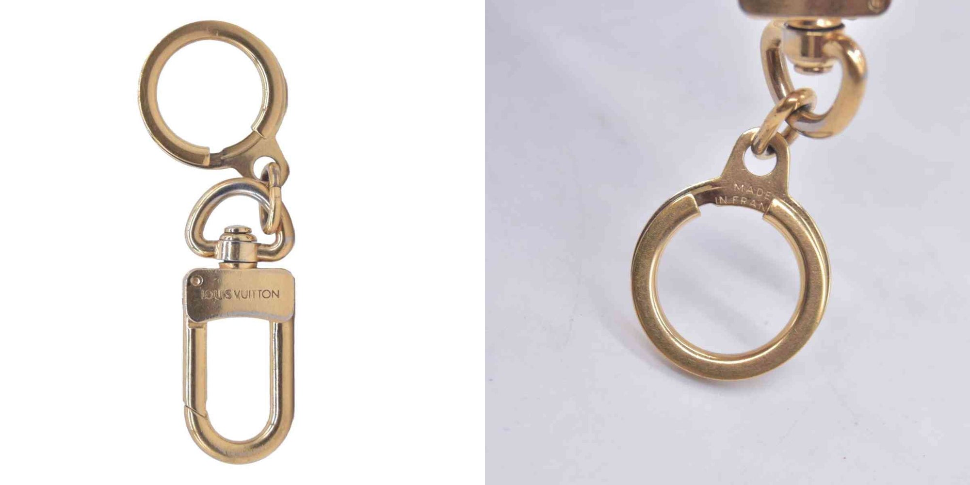 $330 Louis Vuitton Gold Key Chain Charm CONSIGNMENT