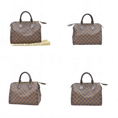 $1490 2006 Louis Vuitton Damier Ebene Speedy 25 SD0066