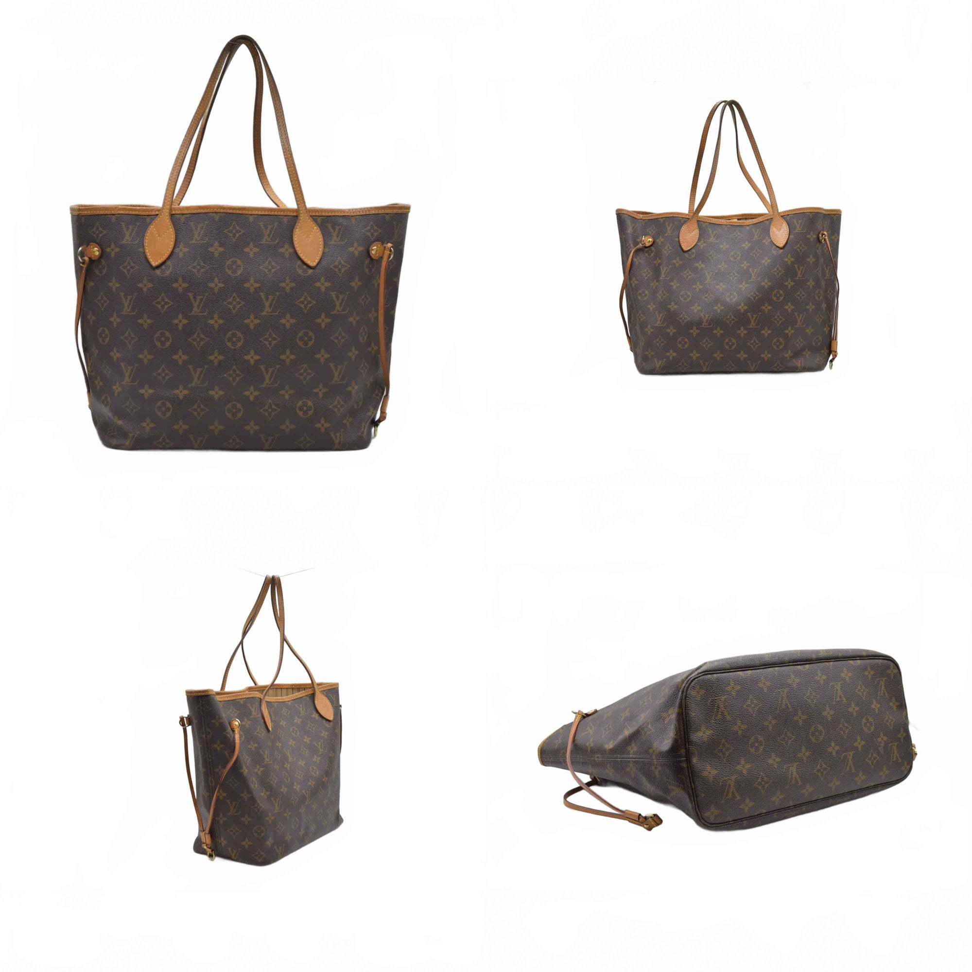 $2170 Louis Vuitton Monogram Neverfull MM SD2125