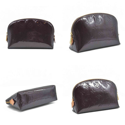 $530 LOUIS VUITTON Vernis Cosmetic Pouch Amarante CONSIGMENT AUCTION