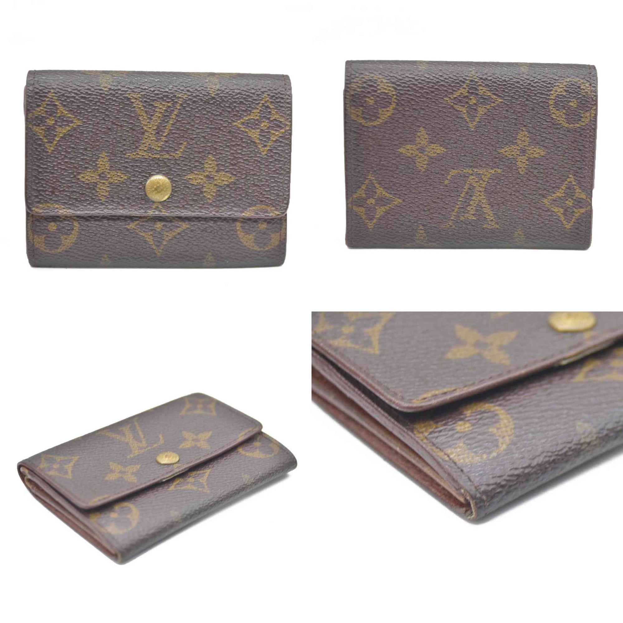 LOUIS VUITTON Monogram Plat Bifold Wallet Coin Case