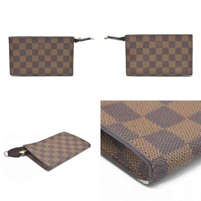 AUCTION $1290 Louis Vuitton Damier Ebene Accessories Pouch for Marais Toiletry Bag