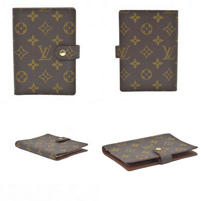 $505 1999 Louis Vuitton Monogram Agenda PM Notebook Cover Brown SP1929