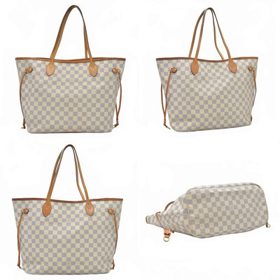 $2130 2014 Louis Vuitton  Damier Azur Neverfull MM AR1134