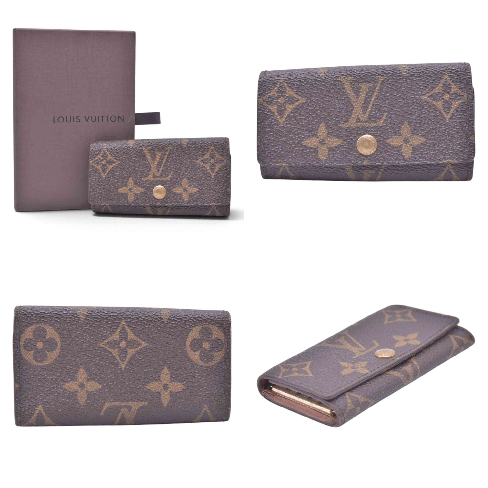 $300 LOUIS VUITTON Monogram 4 Key Holder Multicles CONSIGNMENT 10021495