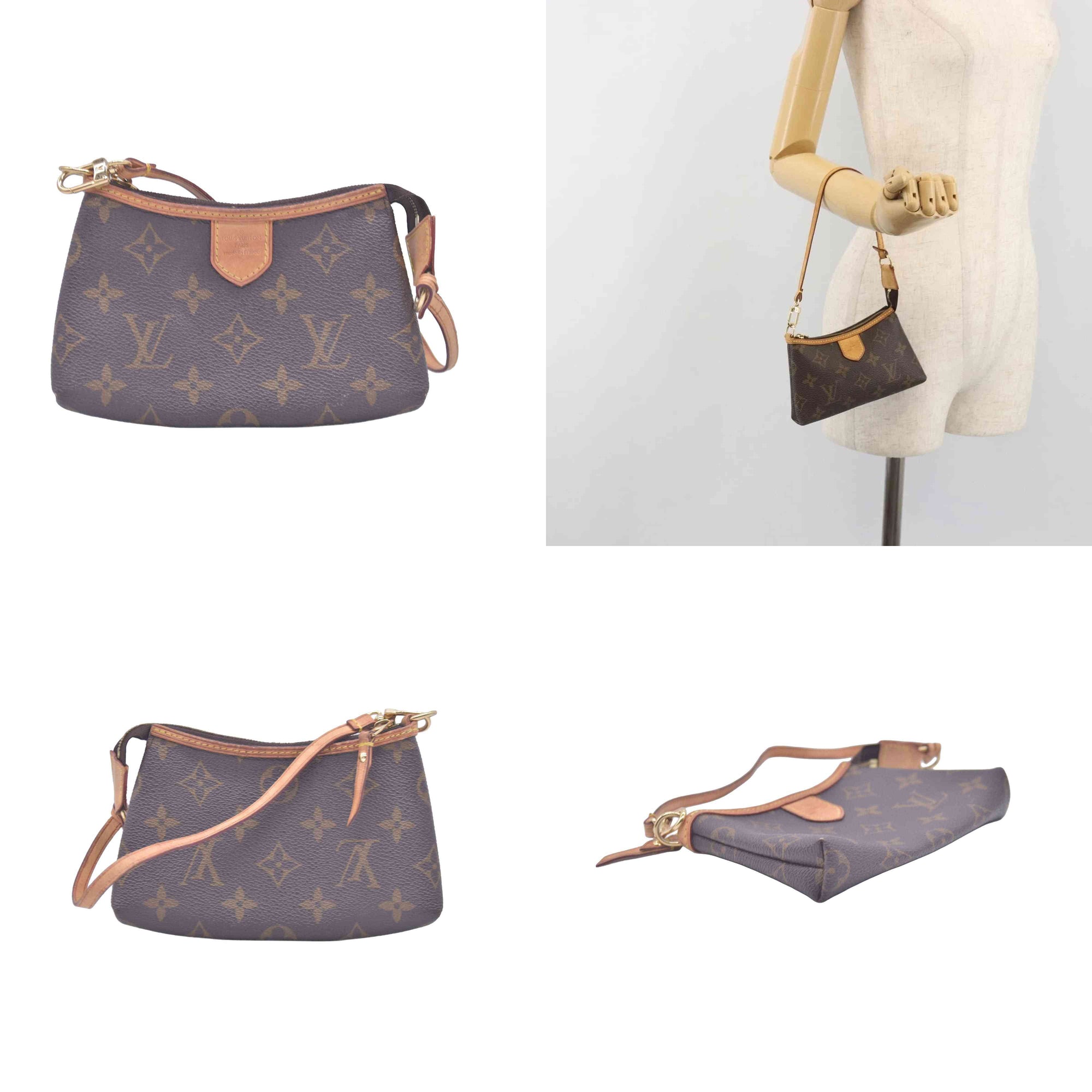 $1250 2010 Louis Vuitton Monogram Mini Pochette Delightful SA1130 10020754