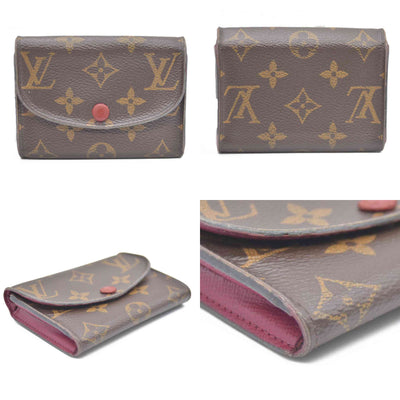 Louis Vuitton Monogram Porte Monnaie Rosalie Coin Purse Wallet Brown UB2108