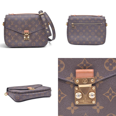 $2620 2016 LOUIS VUITTON Monogram Pochette Metis Shoulder Bag Brown SR3176 CONSIGNMENT 10021414
