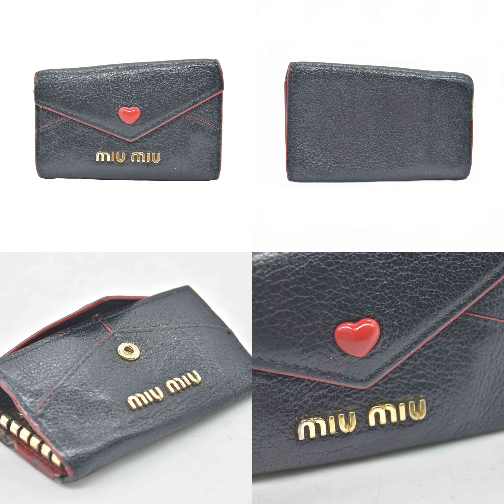 $440 Miu Miu Madras Love Key Case
