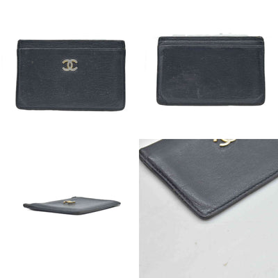Chanel Goatskin CC Card Holder Black CONSIGNMENT