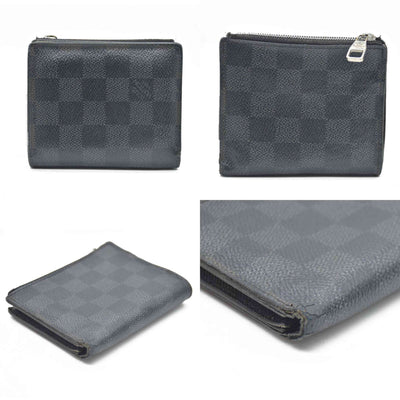 Louis Vuitton Damier Graphite Portefeuille Smart Bifold Wallet Black TS1167