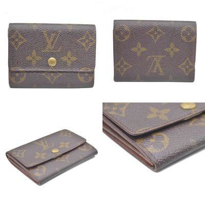 LOUIS VUITTON Monogram Plat Bifold Wallet Coin Case