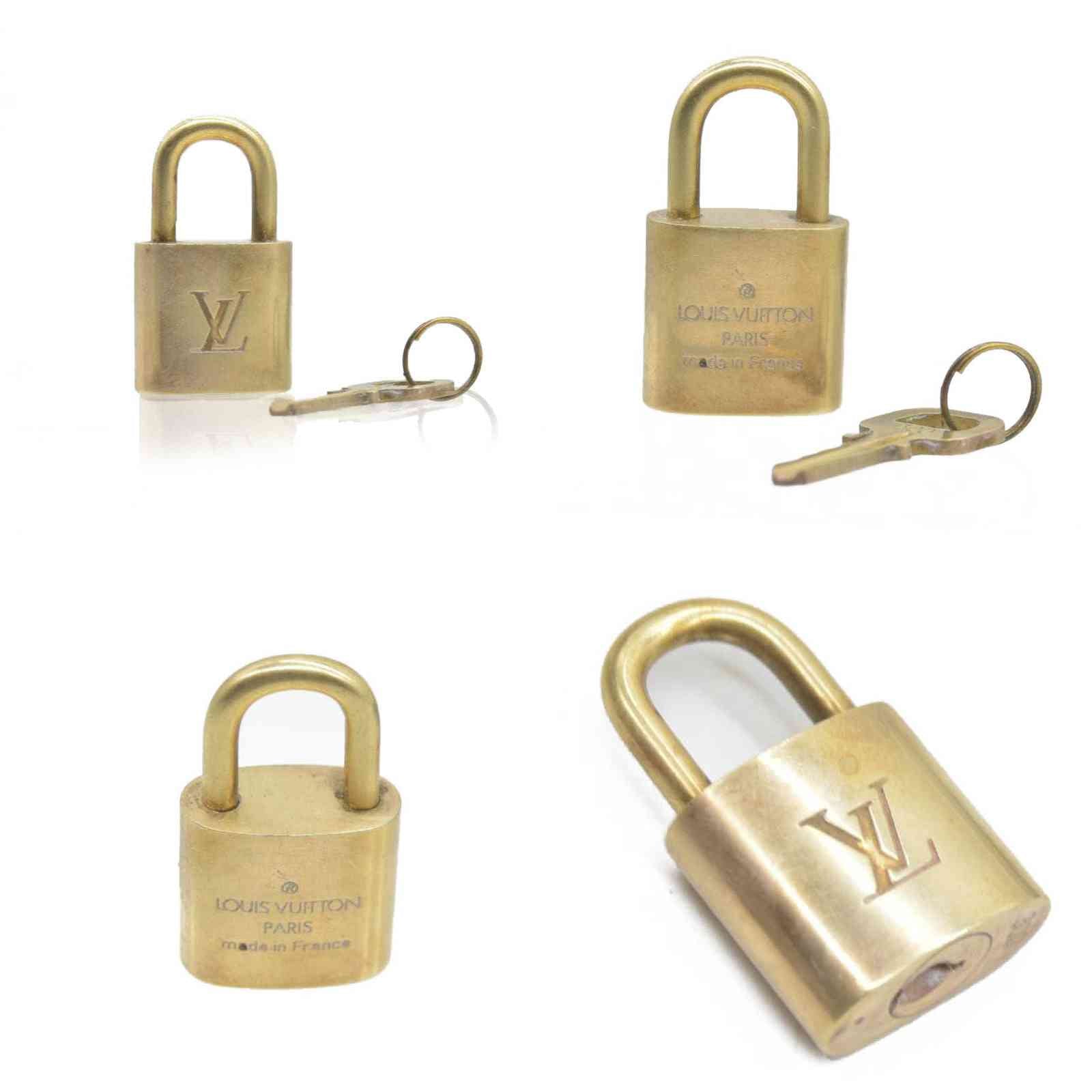 AUCTION Louis Vuitton Brass Lock and Key Set #316