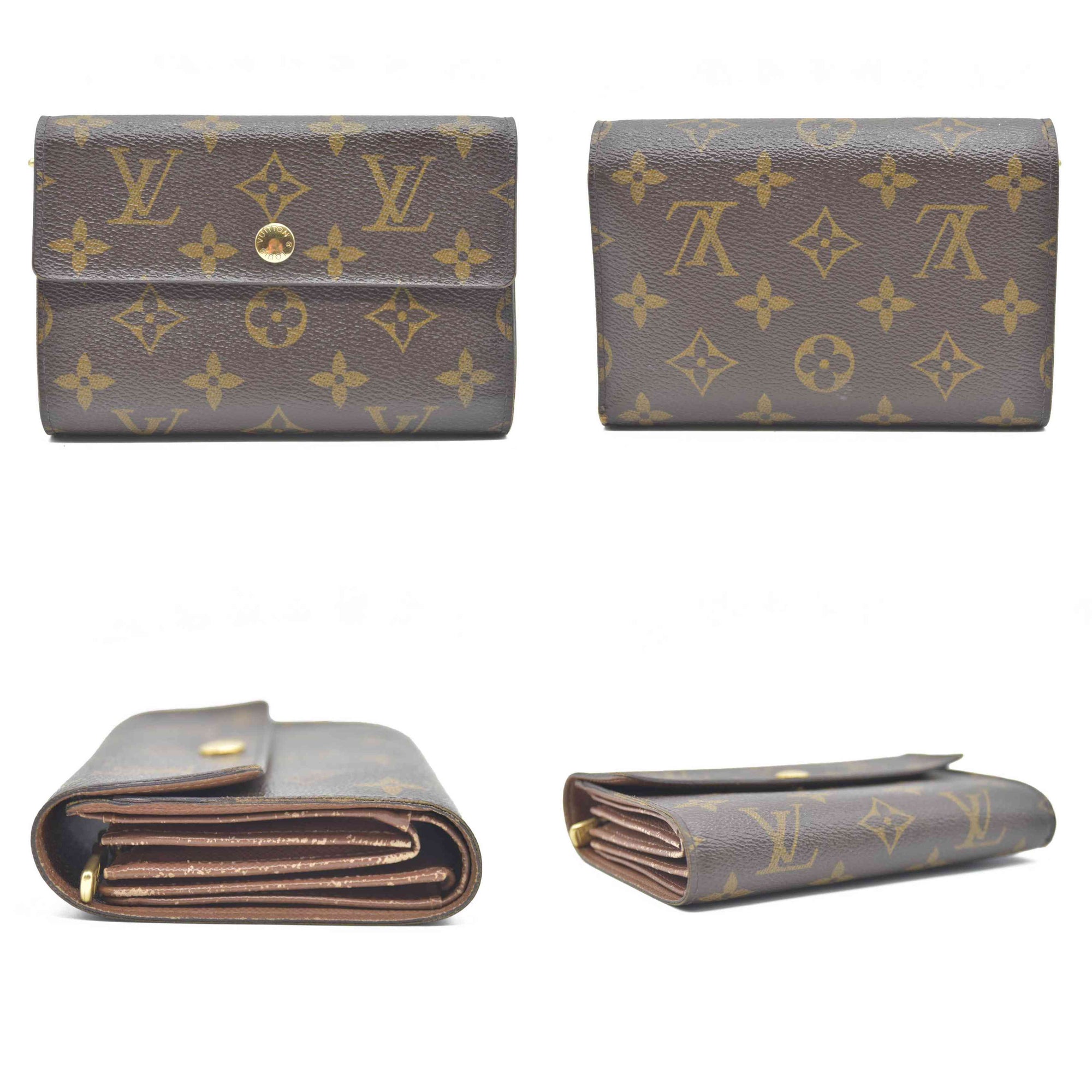 AUCTION $610 LOUIS VUITTON Monogram Alexandra Trifold Wallet SP0027