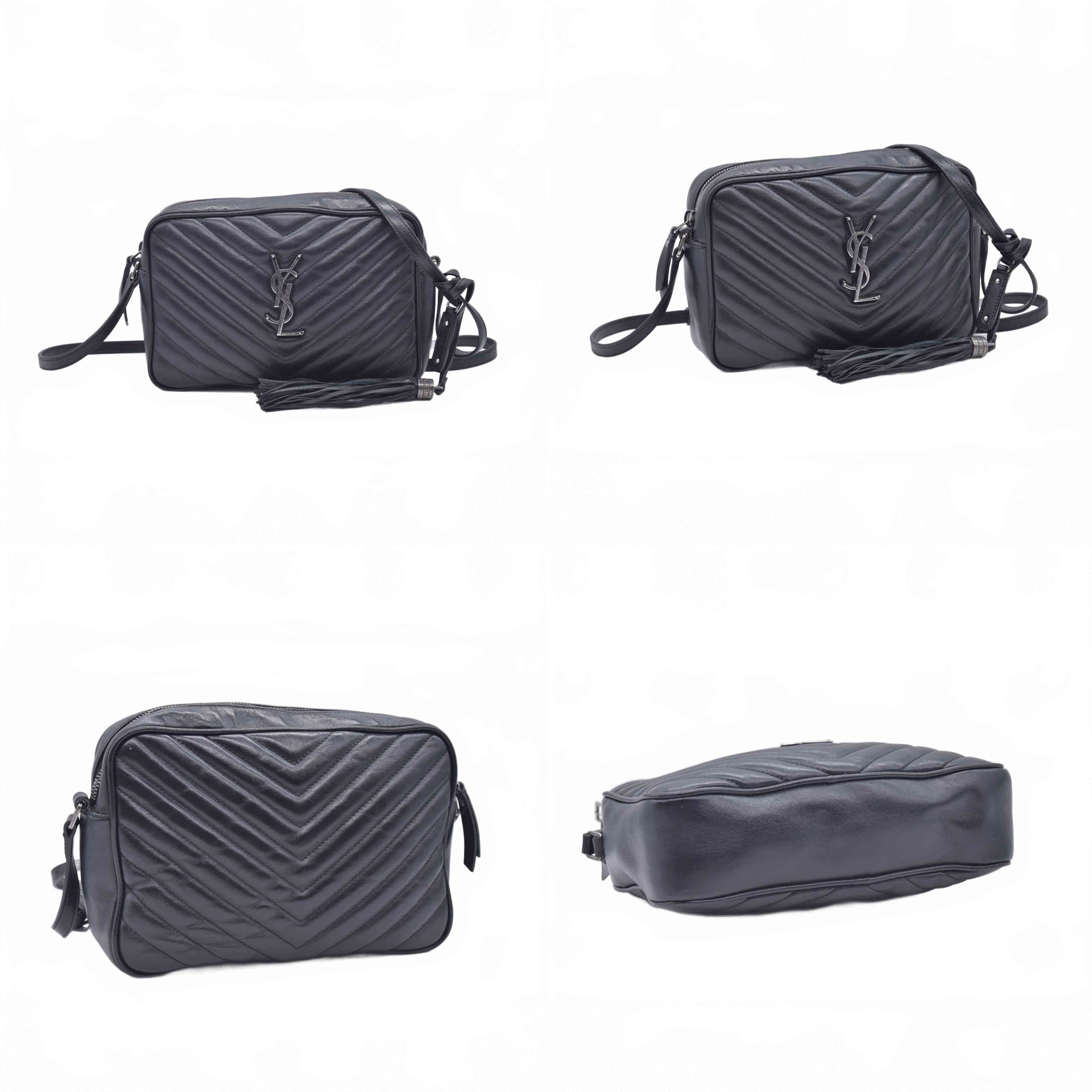$1950 2018 Saint Laurent Chevron Crossbody Bag 10021135