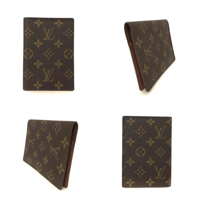 $400 Louis Vuitton Monogram Couverture Passeport Case Brown MI1918