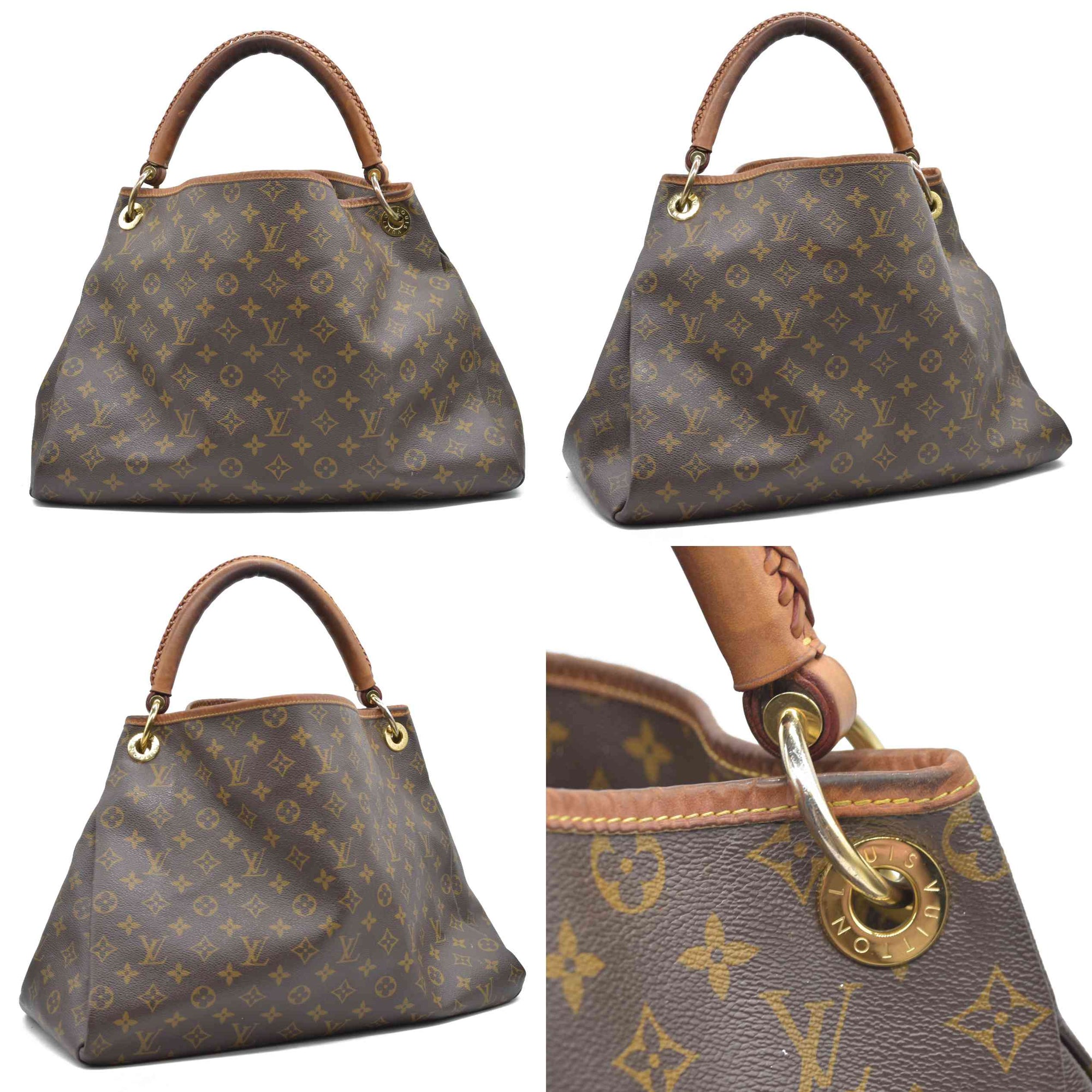 $2500 2021 Louis Vuitton Monogram Artsy MM NM Brown CA0261