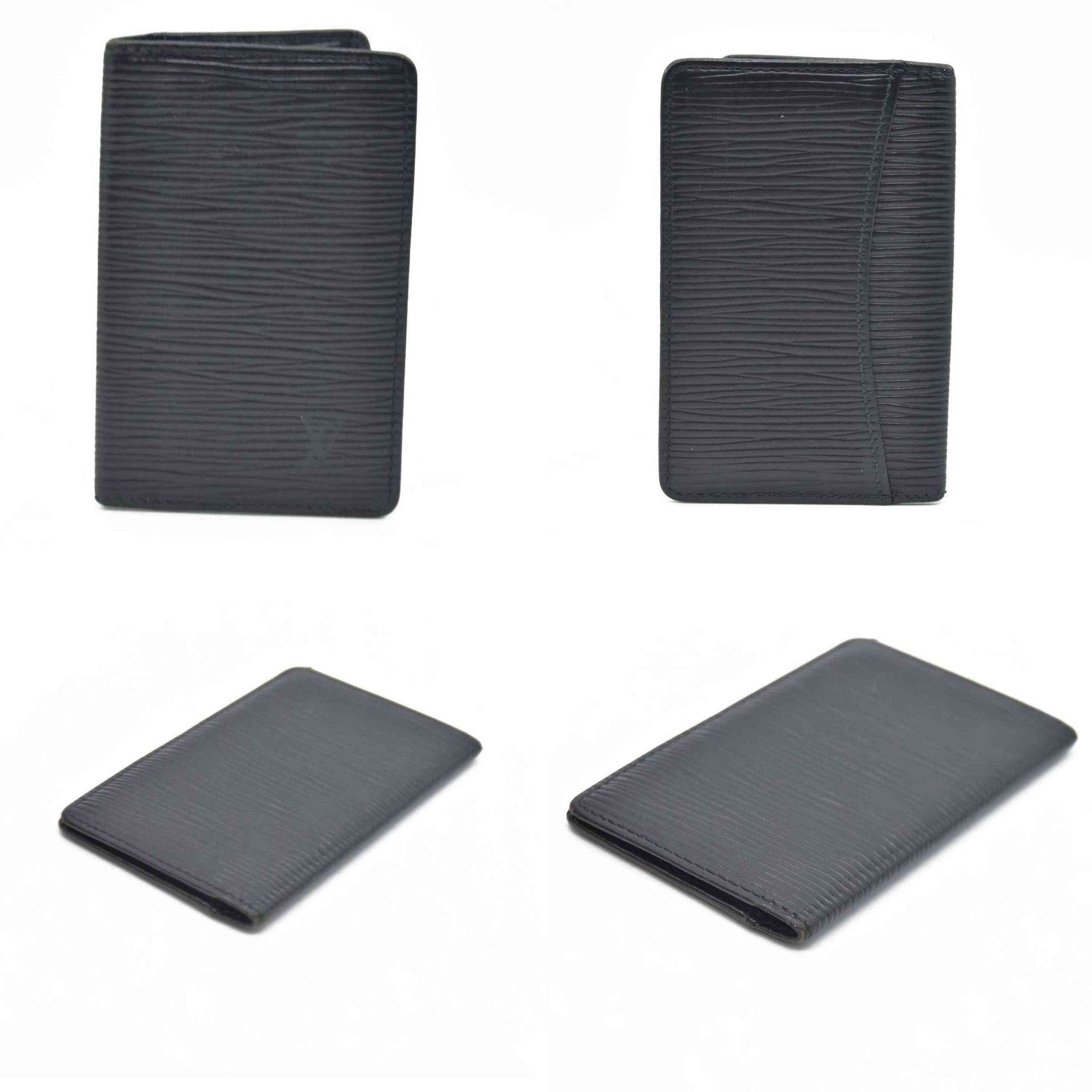 AUCTION $505 LOUIS VUITTON Epi Organizer de Poche Card Case