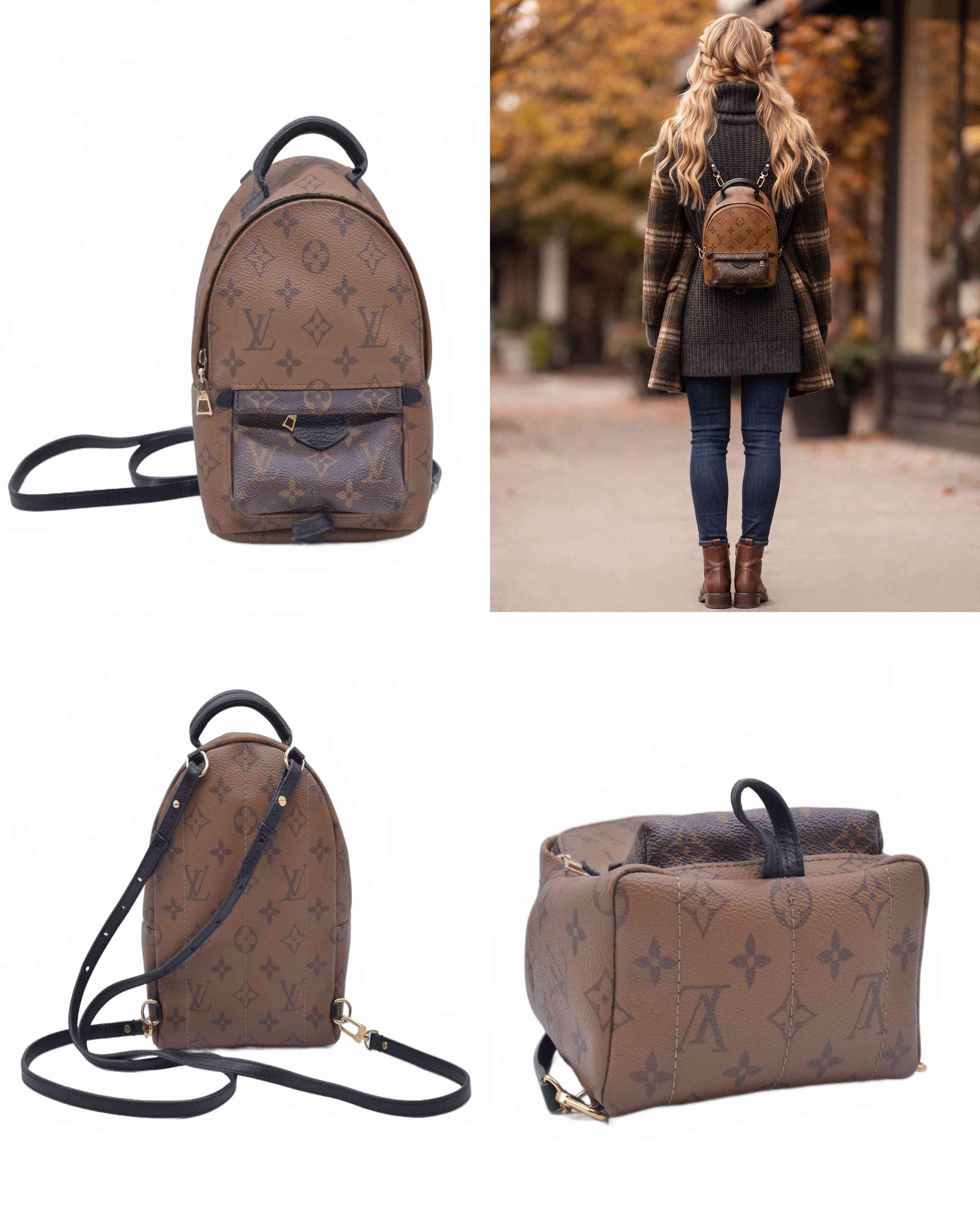 $2,770 2018 Louis Vuitton Reverse Monogram Palm Springs Mini FL0138