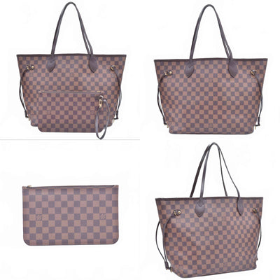 $2240 2018 Louis Vuitton Damier Ebene Neverfull MM with Pouch GI1118 10021407