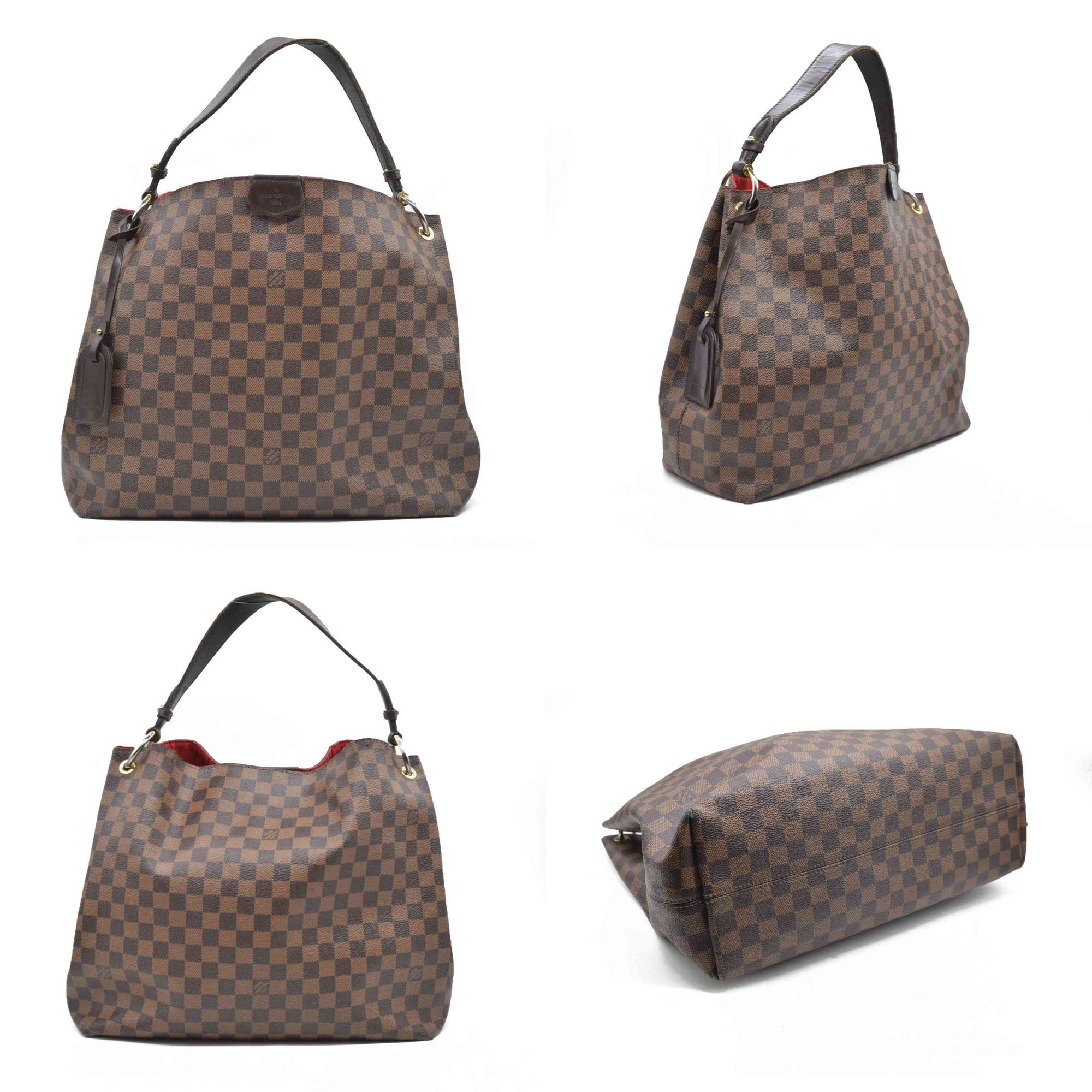$2160 Louis Vuitton  Damier Ebene Graceful MM