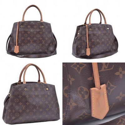 $2910 2015 Louis Vuitton Monogram Montaigne MM CA3115