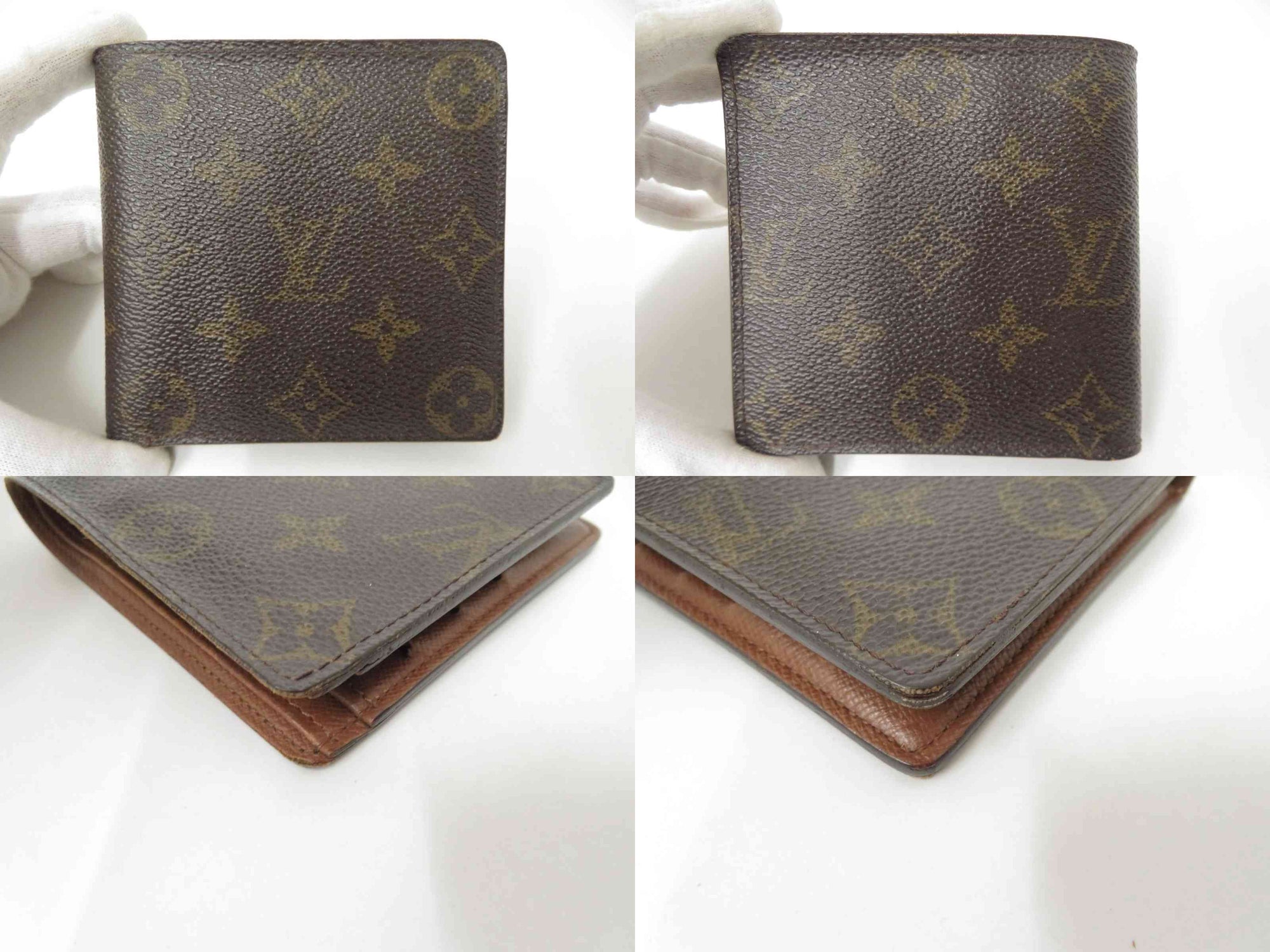 $630 2006 Louis Vuitton Monogram Marco Compact Wallet CA0066