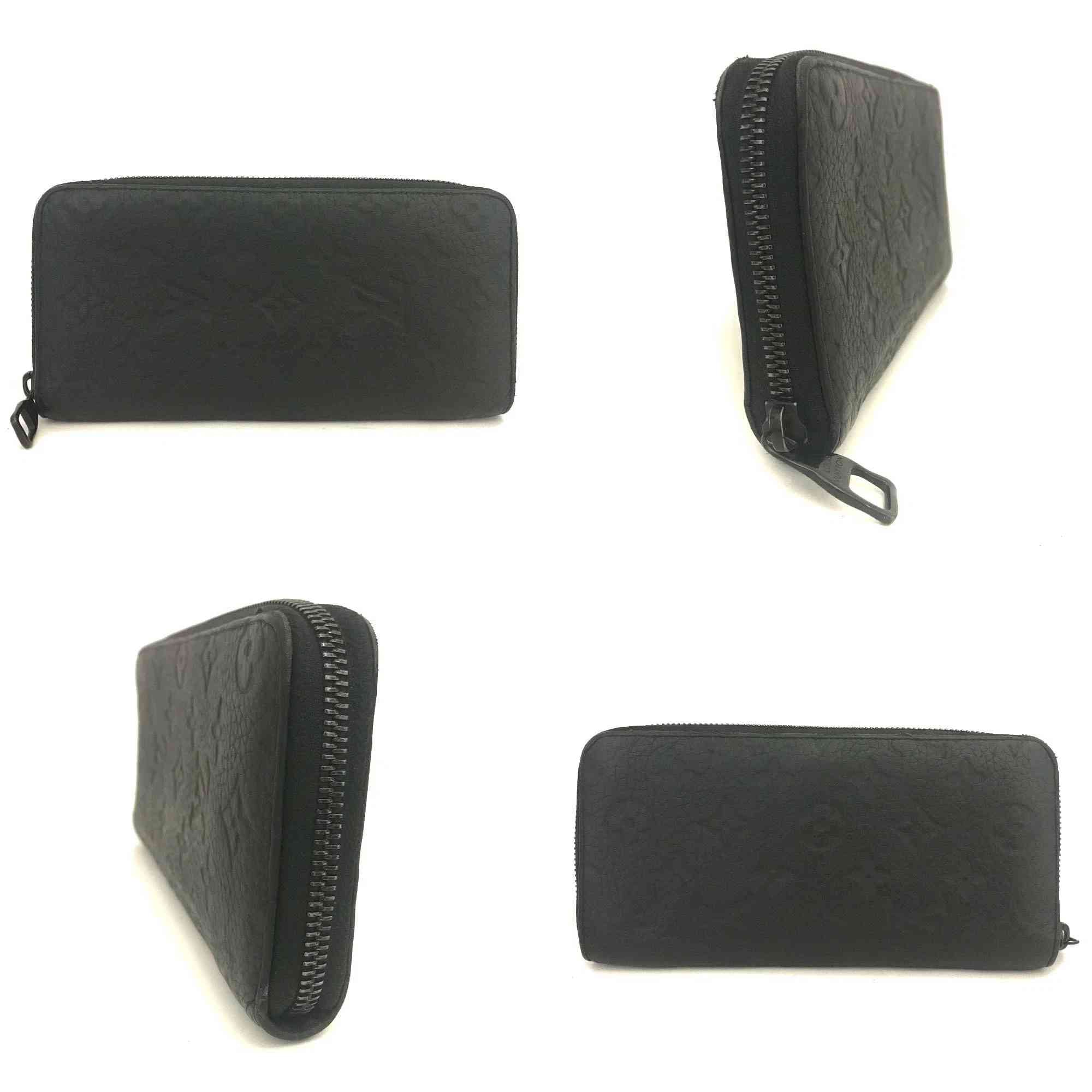 $1210 Louis Vuitton Monogram Empreinte Vertical Zippy Round Long Wallet