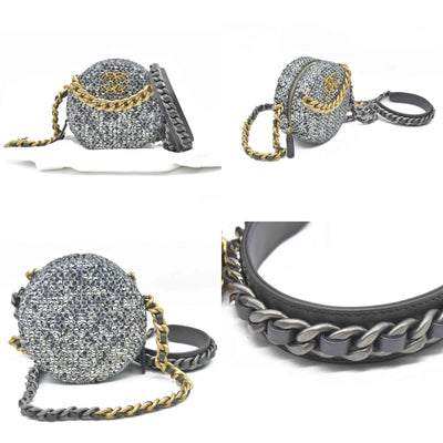 Chanel Sequin 19 Round Clutch on Chain