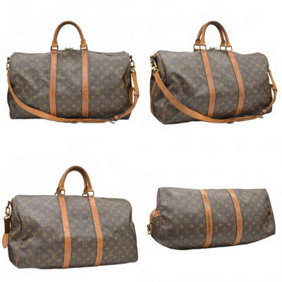 $2630 Louis Vuitton Keepall Bandouliere 50 Brown Monogram VI1920 1990