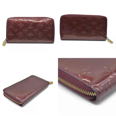 AUCTION $1030 Louis Vuitton  Vernis Zippy Wallet Rouge Fauviste SP2130