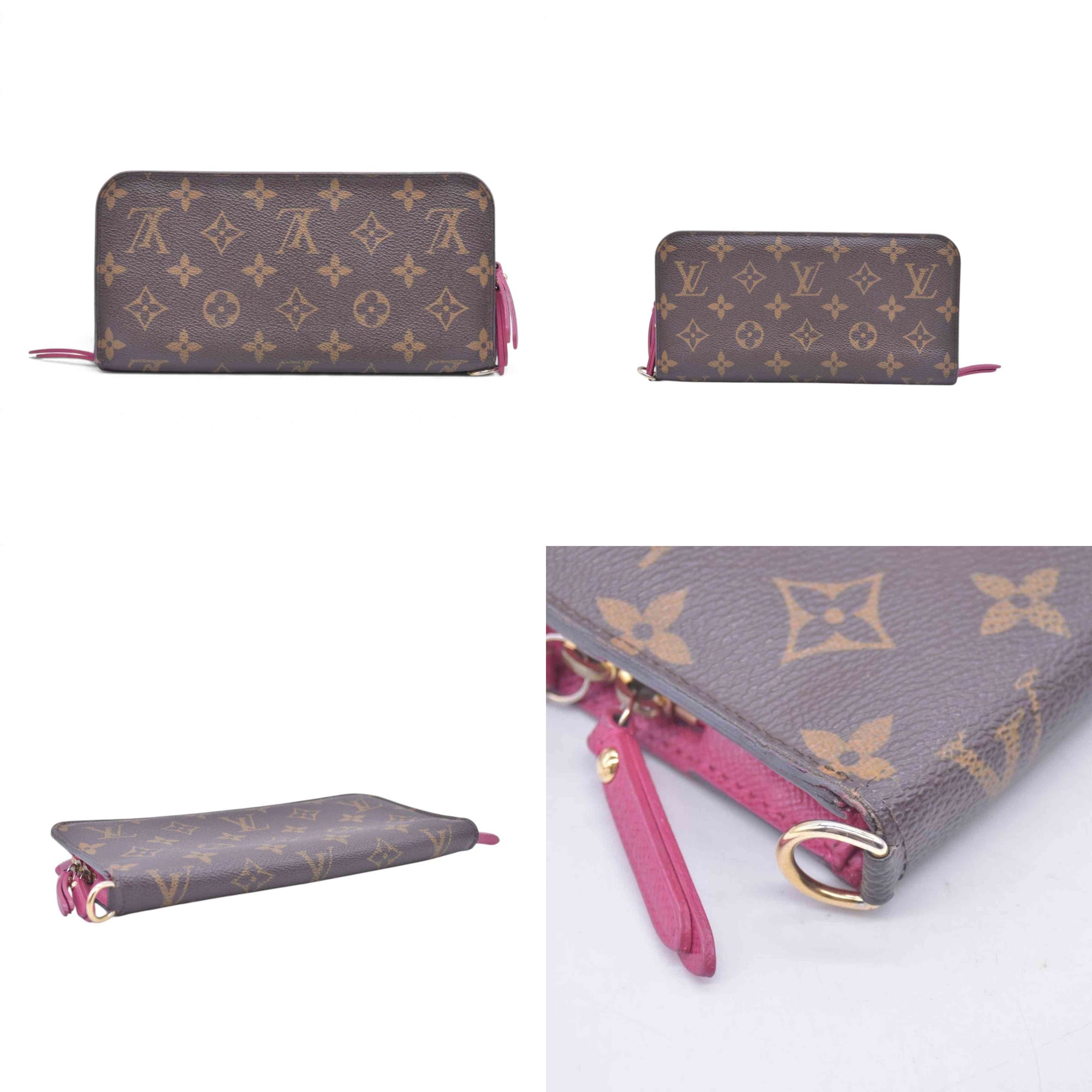 $745 LOUIS VUITTON Monogram Insolite Wallet Hot Pink CONSIGNMENT 10021447