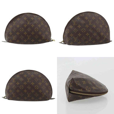 $620 2002 LOUIS VUITTON Monogram Trousse Demi Ronde TH0092