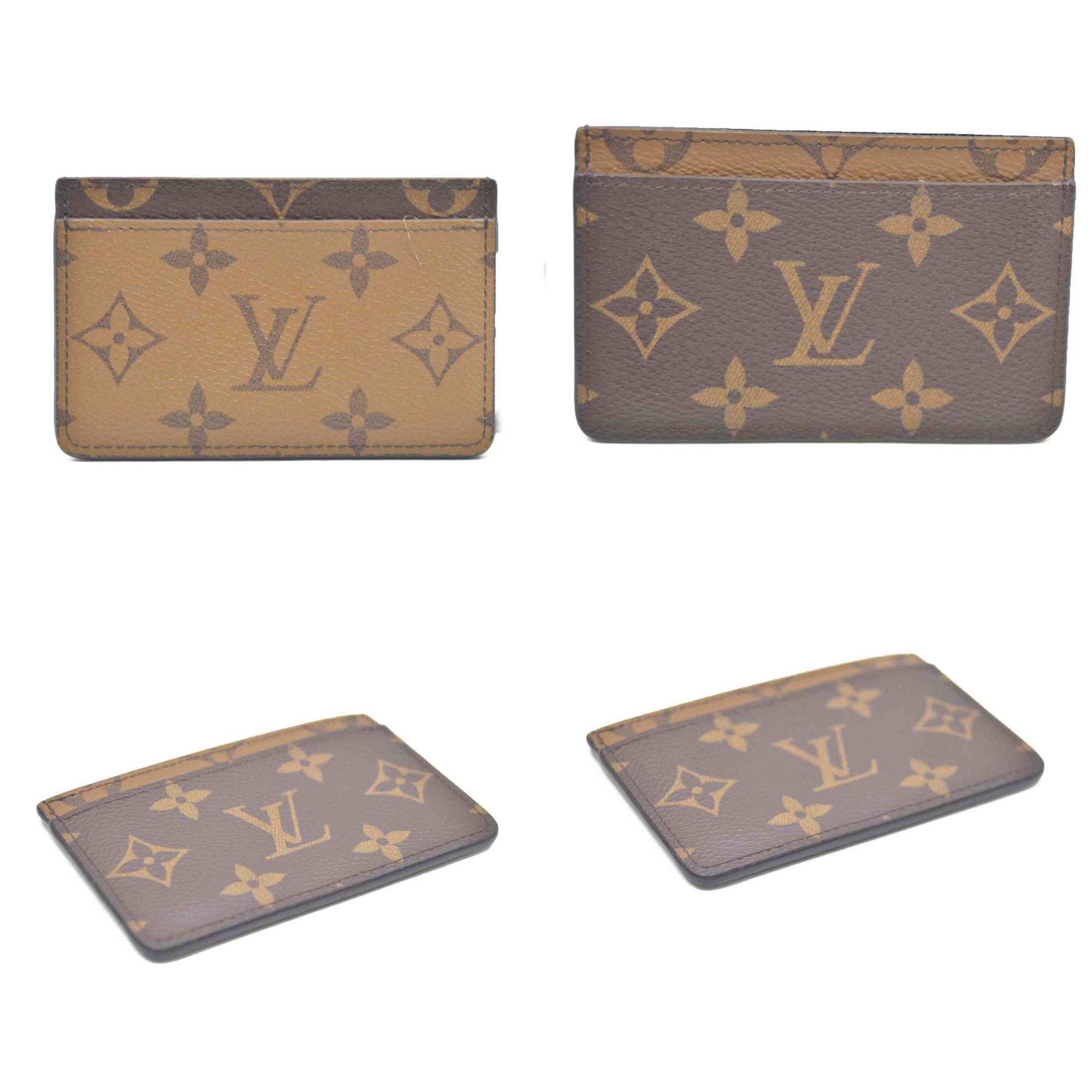 $285 Louis Vuitton Monogram Reverse Card Case