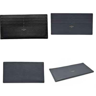 $440 Louis Vuitton  Calfskin Felicie Chain Wallet Card Holder Insert Black
