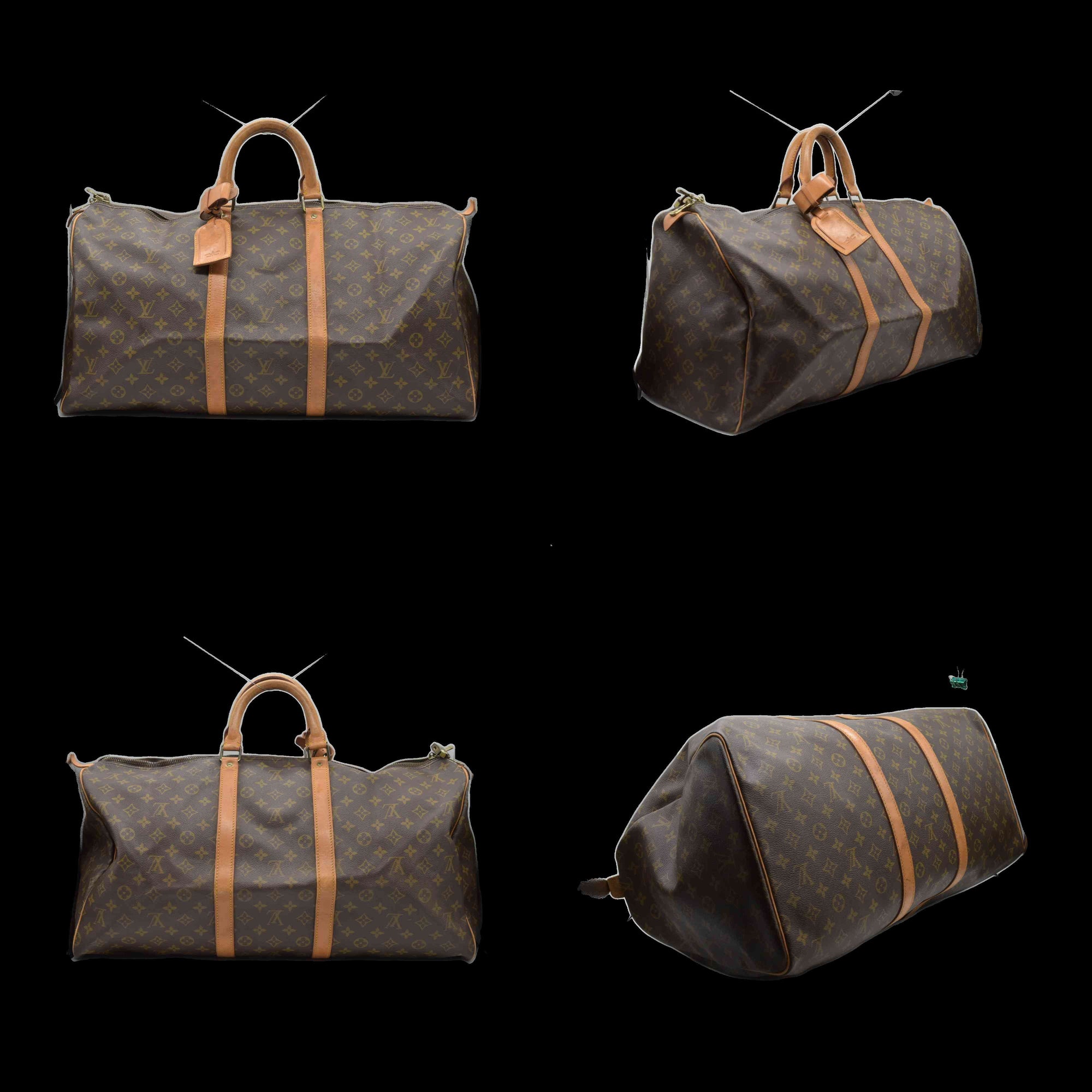 $2170 1985 Louis Vuitton Monogram Keepall 55 SD853