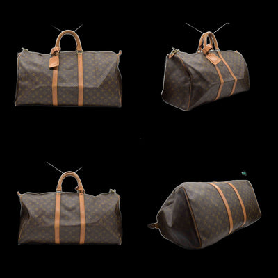 $2170 1985 Louis Vuitton Monogram Keepall 55 SD853