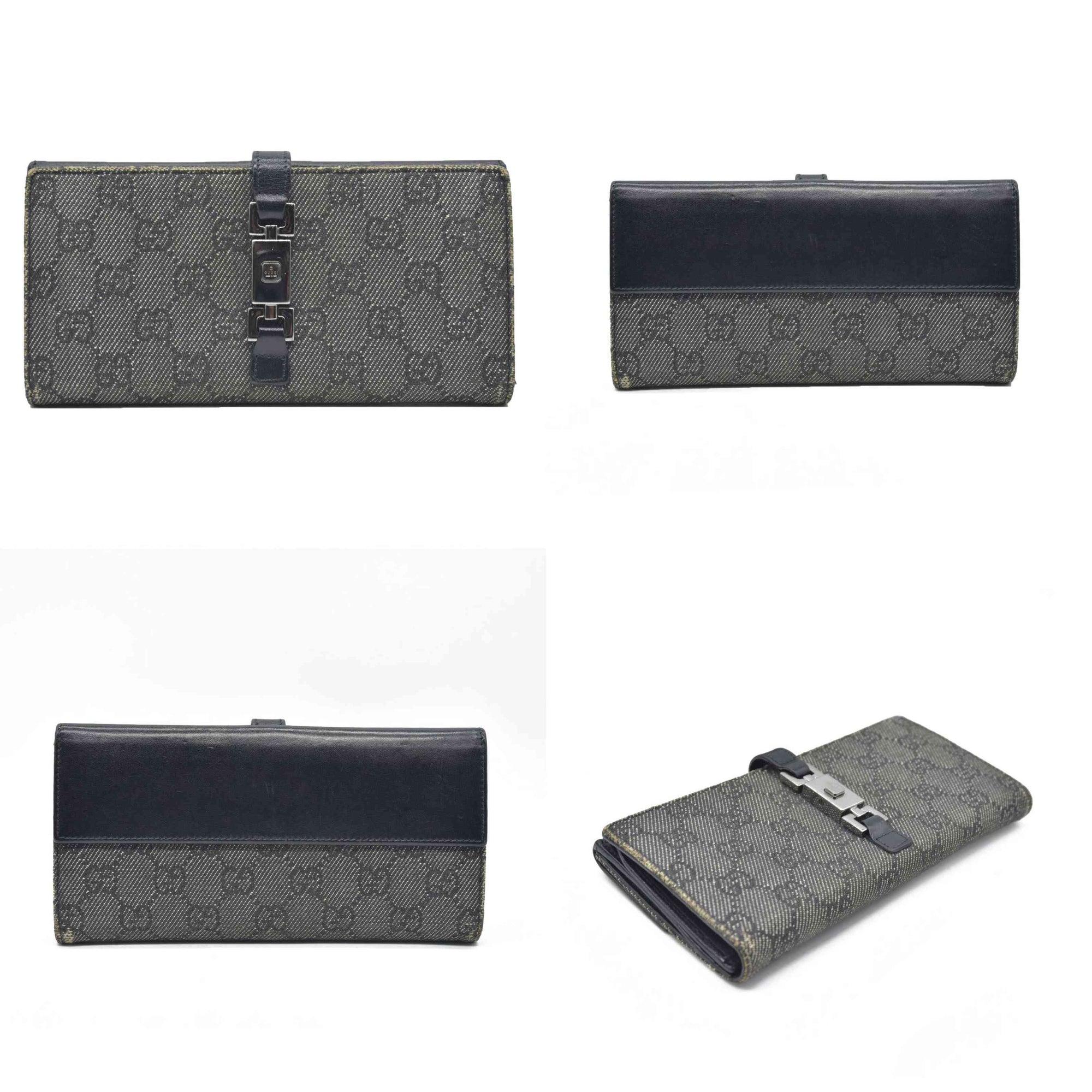 $770 Gucci GG Nylon Nylon French Purse CONSIGNMENT
