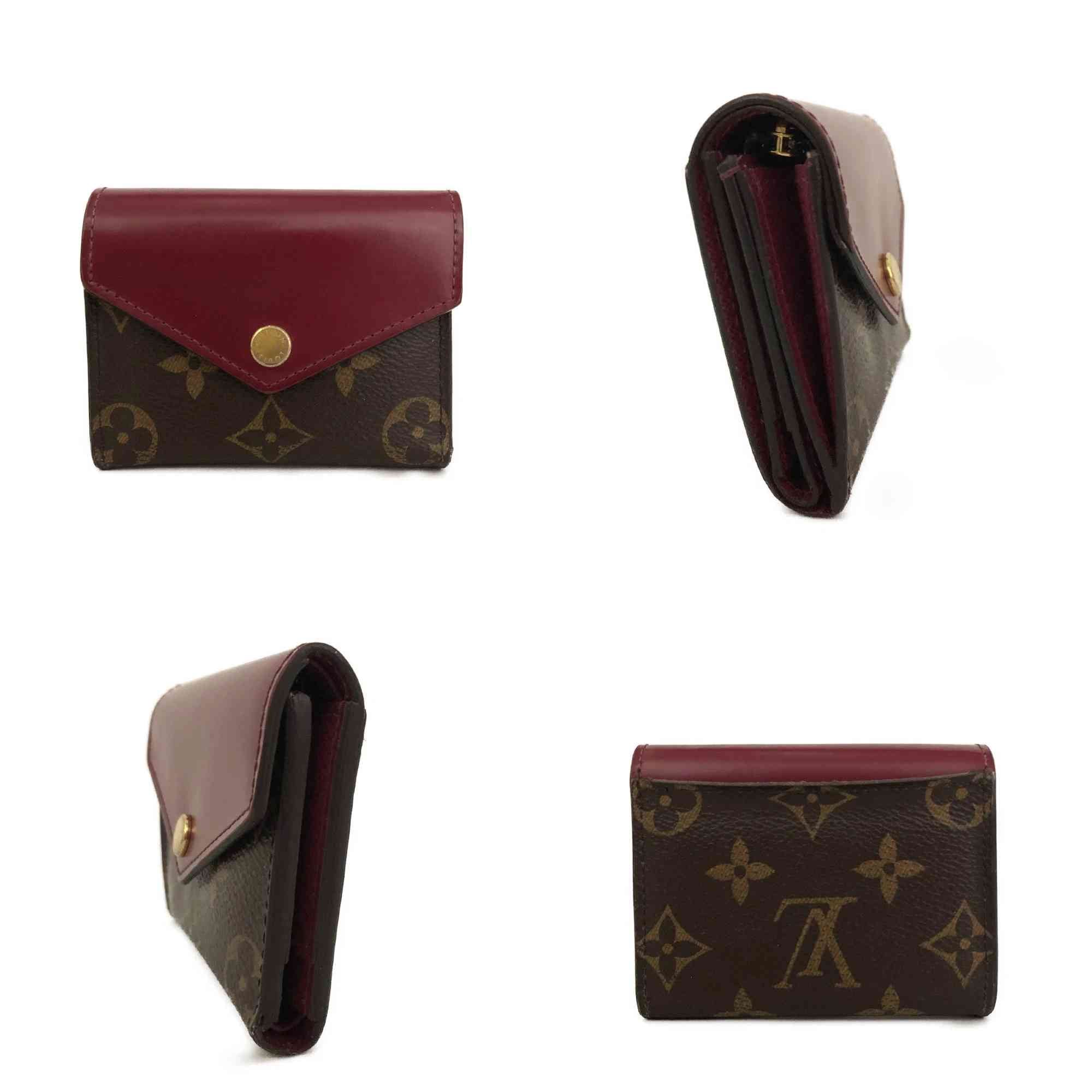 $535 2019 Louis Vuitton Monogram Zoe Wallet Fuchsia MI4189