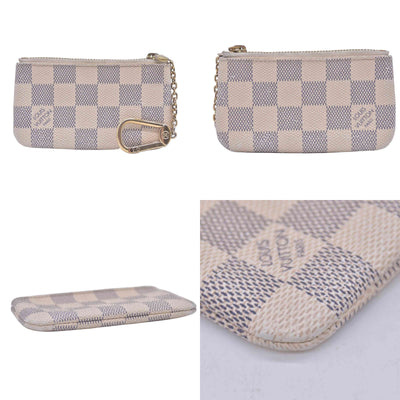 $455 2016 Louis Vuitton Damier Azur Key Pouch