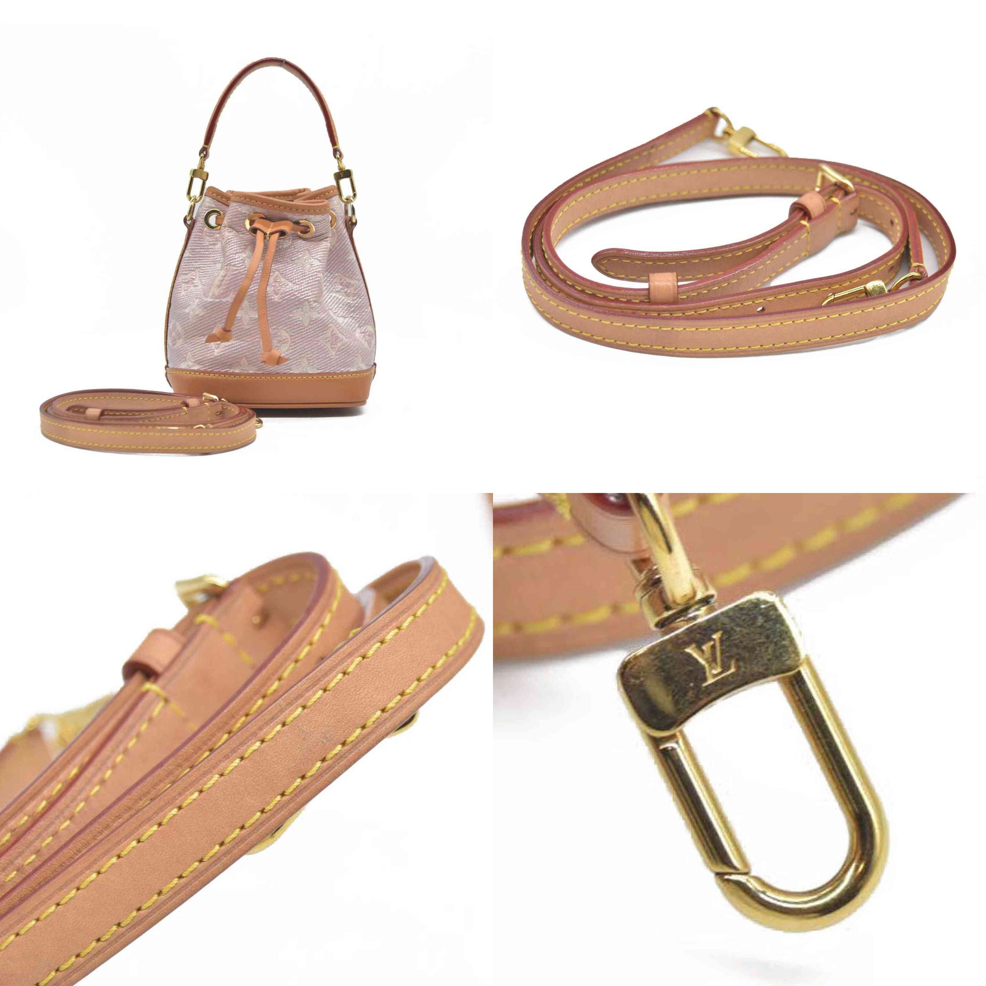 $2260 Louis Vuitton Monoglam Nano Noe Rose