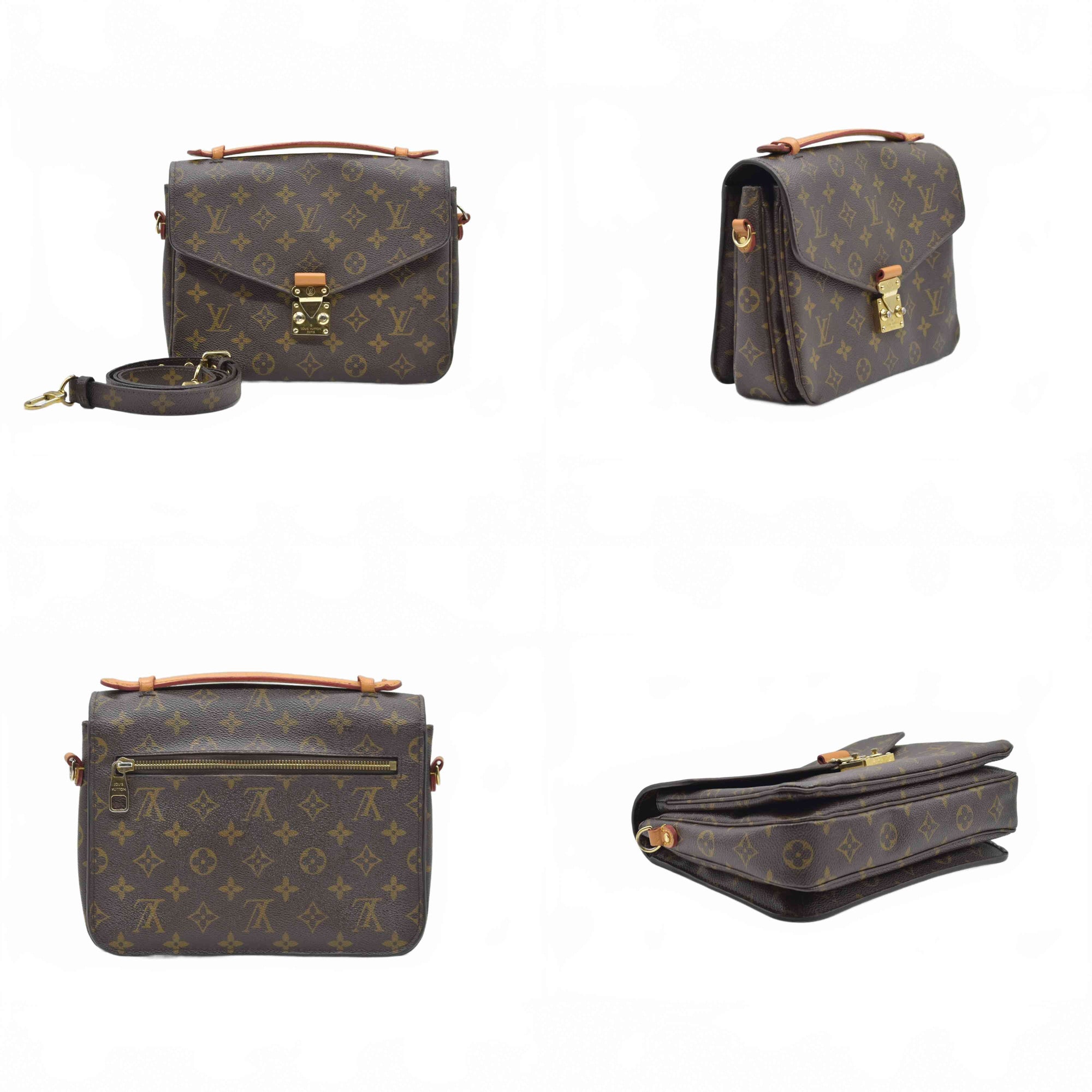 $2750 Louis Vuitton  Monogram Pochette Metis SR1137