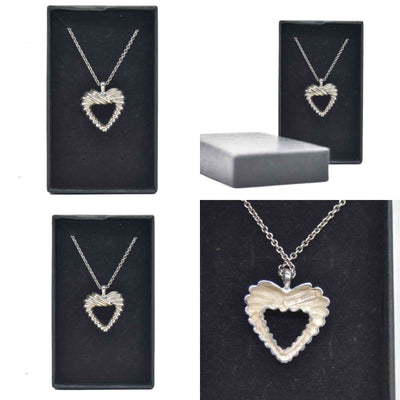 $390 Tiffany & Co. Twisted Heart Pendant Necklace Sterling Silver CONSIGNMENT